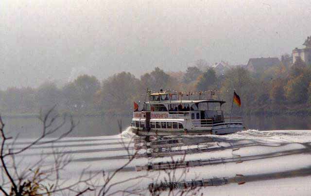 A cruise boat on the Mosel